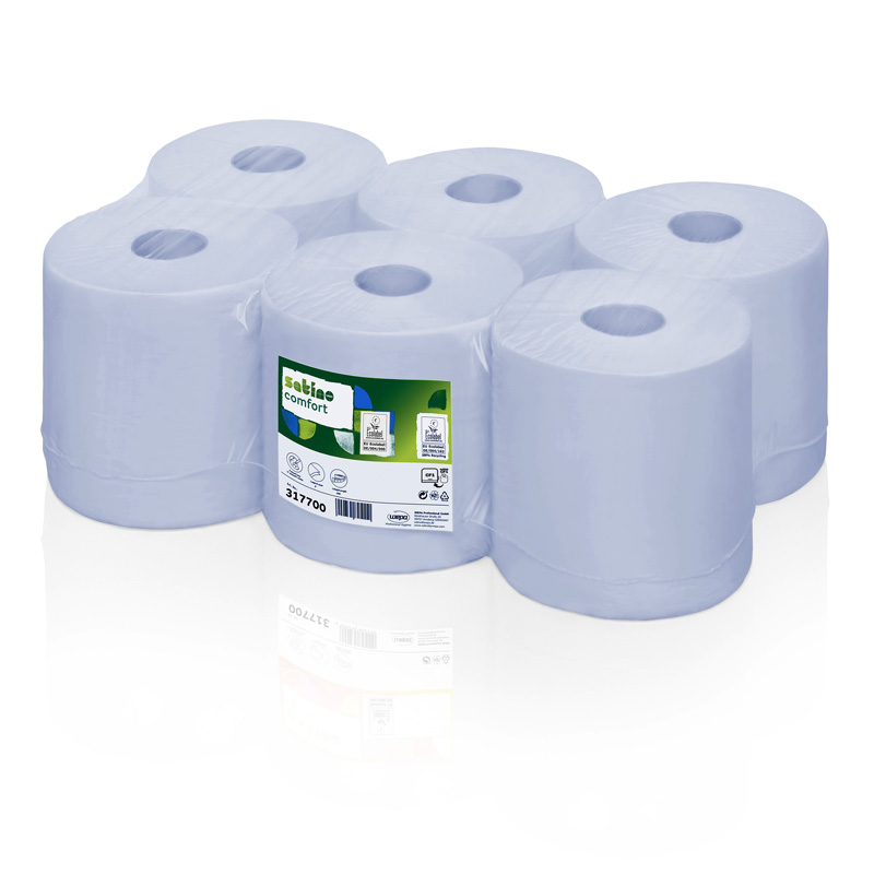 Midirollen Comfort 150m 2 lagig 6 Rollen blau (CF1)